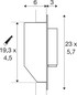 Preview: SLV 1012364 GRIP! S, WL, Wandeinbauleuchte, 2700K, 4.2W, Schalter, 29°, schwarz / goldfarben
