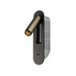 Preview: SLV 1012365 GRIP! S, WL, Wandeinbauleuchte, 2700K, 4.2W, Schalter, 29°, bronze / schwarz