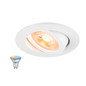 Preview: SLV 1012482 NEW TRIA 68 Smart Set, DL, rund, GU10, PAR16, ZIGBEE, TW, Deckeneinbauleuchte, weiß