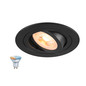 Preview: SLV 1012487 NEW TRIA 75 Smart Set, DL, rund, GU10, PAR16, ZIGBEE, TW, Deckeneinbauleuchte, schwarz