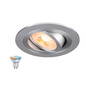 Preview: SLV 1012489 NEW TRIA 75 Smart Set, DL, rund, GU10, PAR16, ZIGBEE, TW, Deckeneinbauleuchte, aluminium