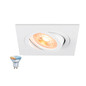 Preview: SLV 1012491 NEW TRIA 75 Smart Set, DL, eckig, GU10, PAR16, ZIGBEE, TW, Deckeneinbauleuchte, weiß