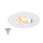 Preview: SLV 1012494 NEW TRIA 75 XL Smart Set, DL, rund, GU10, PAR16, ZIGBEE, TW, Deckeneinbauleuchte, weiß
