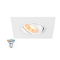 Preview: SLV 1012497 NEW TRIA 75 XL Smart Set, DL, eckig, GU10, PAR16, ZIGBEE, TW, Deckeneinbauleuchte, aluminium