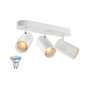 Preview: SLV 1012509 ASTO TUBE Smart Set, CW, Triple, GU10, PAR16, ZIGBEE, TW, Wand- und Deckenaufbauleuchte, weiß