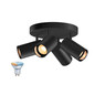 Preview: SLV 1012510 ASTO TUBE Smart Set, CW, vierfach, GU10, PAR16, ZIGBEE, TW, Wand- und Deckenaufbauleuchte, schwarz