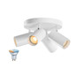 Preview: SLV 1012511 ASTO TUBE Smart Set, CW, vierfach, GU10, PAR16, ZIGBEE, TW, Wand- und Deckenaufbauleuchte, weiß