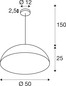 Preview: SLV 1012532 FORCHINI M 50 Smart Set, PD, E27, A60, ZIGBEE, RGBW, Pendelleuchte, schwarz