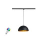 Preview: SLV 1012533 FORCHINI M 40 Smart Set, 3PH., PD, E27, A60, ZIGBEE, RGBW, 3-Phasen Pendelleuchte, schwarz