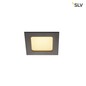 Preview: SLV 112720 FRAME BASIC LED Set Downlight mattschwarz 6W 3000K inkl. Treiber