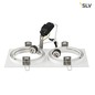Preview: SLV 113841 NEW TRIA ES111 SQUARE Einbauleuchte weiss GU10 max. 2x75W inkl. Clipfedern