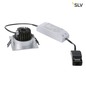 Preview: SLV 114396 NEW TRIA 68 LED DL SQUARE Set alu-brushed 9W 38° 3000K inkl. Treiber