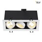 Preview: SLV 115531 KADUX 3 GU10 Downlight eckig mattweiss max. 3x50W
