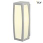 Preview: SLV 230084 MERIDIAN BOX Wandleuchte silbergrau E27 max. 25W mit Sensor