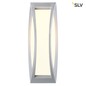 Preview: SLV 230444 MERIDIAN 2 Wandleuchte silbergrau E27 ESL max. 25W IP54