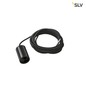 Preview: SLV 132690 FITU Pendelleuchte A60 rund schwarz 5m Kabel mit offenem Kabelende max. 60W