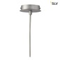Preview: SLV 133444 TONGA IV Pendelleuchte Keramikschirm E14 max. 60W silbergraue Rosette