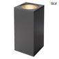 Preview: SLV 234505 BIG THEO WALL Outdoor Wandleuchte zweiflammig LED 3000K Flood up down anthrazit B H T 13 27,5 13,5 cm