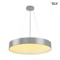 Preview: SLV 135124 MEDO 60 LED Deckenleuchte silbergrau optional abpendelbar