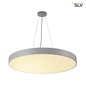 Preview: SLV 135174 MEDO 90 LED Deckenleuchte silbergrau optional abpendelbar