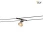 Preview: SLV 139090 COSMIC Lampenhalter für TENSEO Niedervolt-Seilsystem QR-C51 schwarz schwenkbar 2 Stück