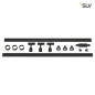 Preview: SLV 143190 1-Phasen Hochvolt-Set 3 schwarz 2x1m inkl. 3X PURI und LED Lampe 4,3W