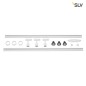 Preview: SLV 143191 1-Phasen Hochvolt-Set 3 weiss 2x1m inkl. 3X PURI und LED Lampe 4,3W