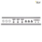 Preview: SLV 143194 1-Phasen Hochvolt-Set 4 silbergrau 2x1m inkl. 3X PURI und LED Lampe 4,3W
