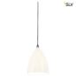 Preview: SLV 143594 TONGA IV Pendelleuchte weisser Keramikschirm E14 max. 60W inkl. 1P.-Adapter