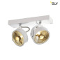 Preview: SLV 147311 KALU 2 QPAR Deckenleuchte mattweiss ES111 max. 2x75W