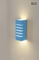 Preview: SLV 148010 Wandleuchte GL 100 SLOT eckig weisser Gips E14 max. 40W