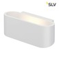 Preview: SLV 151451 OSSA R7s Wandleuchte oval weiss R7s 78mm max. 100W up down