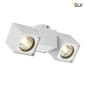 Preview: SLV 151531 ALTRA DICE SPOT 2 Deckenleuchte weiss 2xGU10 max. 2x50W
