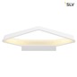 Preview: SLV 151741 BIG CARISO LED Wandleuchte 2 weiss 2x 9W LED 3000K