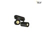 Preview: SLV 152020 ENOLA_B Wand- und Decken- leuchte double mattschwarz 2xGU10 max. 50W