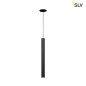 Preview: SLV 158410 HELIA 40 Pendelleuchte LED 3000K rund schwarz flache Rosette 9W