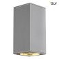Preview: SLV 229574 BIG THEO UP DOWN OUT Wandleuchte eckig silbergrau ES111 max. 2x75W
