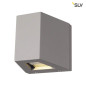 Preview: SLV 229664 OUT BEAM LED Wandleuchte Beam up Flood down silbergrau