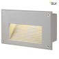 Preview: SLV 229702 BRICK LED DOWNUNDER Wandleuchte rechteckig silbergrau warmweisse