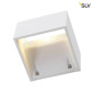 Preview: SLV 232101 LOGS WALL Wandleuchte eckig weiss 6W LED warmweiss