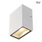Preview: SLV 232431 QUAD XL 1 Wandleuchte eckig weiss LED 1x3,2W 3000K,