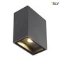 Preview: SLV 232435 QUAD XL 1 Wandleuchte eckig anthrazit LED 1x3,2W 3000K,
