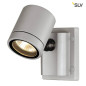 Preview: SLV 233104 NEW MYRA WALL Wandleuchte silbergrau GU10 max. 50W IP55