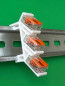 Preview: SOIXX Hutschienenhalter XWD für WAGO 221-412 DIN Rail 35 mm Hutschiene Halter Weiß