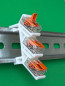 Preview: SOIXX Hutschienenhalter XWD für WAGO 221-412 DIN Rail 35 mm Hutschiene Halter Weiß