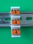 Preview: SOIXX Hutschienenhalter XWD für WAGO 221-413 DIN Rail 35 mm Hutschiene Halter Weiß
