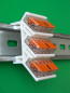 Preview: SOIXX Hutschienenhalter XWD für WAGO 221-415 DIN Rail 35 mm Hutschiene Halter Weiß