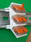 Preview: SOIXX Hutschienenhalter XWD für WAGO 221-415 DIN Rail 35 mm Hutschiene Halter Weiß