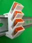 Preview: SOIXX Hutschienenhalter XWD für WAGO 4x 2273-203 DIN Rail Hutschiene Halter Weiß