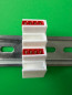 Preview: SOIXX Hutschienenhalter XWD für WAGO 4x 2273-204 DIN Rail Hutschiene Halter Weiß
